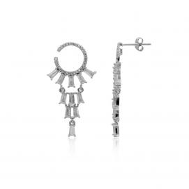 925 Silver Cubic Zirconia Earring