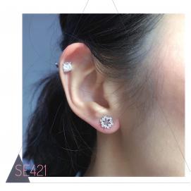 925 Silver Cubic Zirconia Earrings