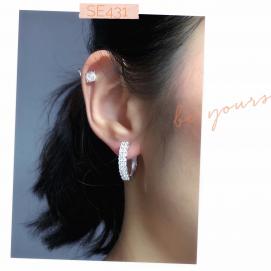 925 Silver Cubic Zirconia Earrings