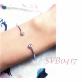 925 Silver Cubic Zirconia Bangle