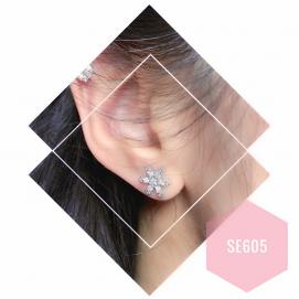925 Silver Cubic Zirconia Earring