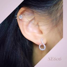 925 Silver Cubic Zirconia Earring