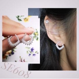 925 Silver Cubic Zirconia Earring
