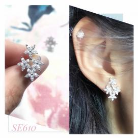 925 Silver Cubic Zirconia Earring