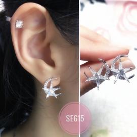 925 Silver Cubic Zirconia Earring