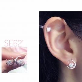 925 Silver Cubic Zirconia Earring