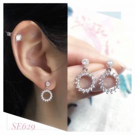 925 Silver Cubic Zirconia Earring