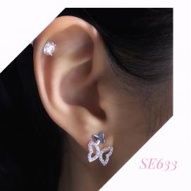 925 Silver Cubic Zirconia Earring