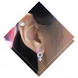 925 Silver Cubic Zirconia Earring
