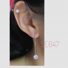 925 Silver Cubic Zirconia Earring
