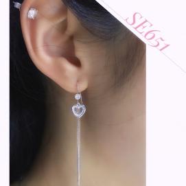 925 Silver Cubic Zirconia Earring