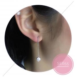 925 Silver Cubic Zirconia Earring