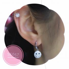 925 Silver Cubic Zirconia Earring