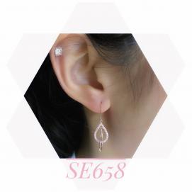 925 Silver Cubic Zirconia Earring