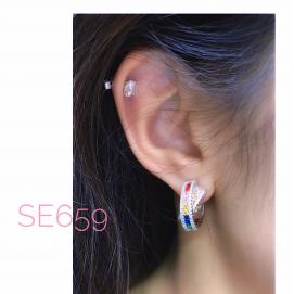 925 Silver Cubic Zirconia Earring