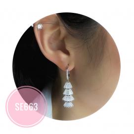 925 Silver Cubic Zirconia Earring