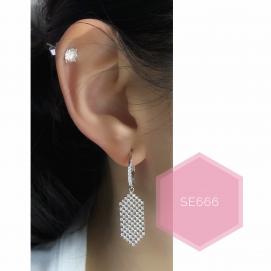 925 Silver Cubic Zirconia Earring