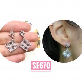 925 Silver Cubic Zirconia Earring