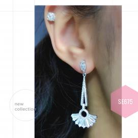 925 Silver Cubic Zirconia Earring