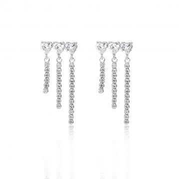 925 Silver Cubic Zirconia Earring