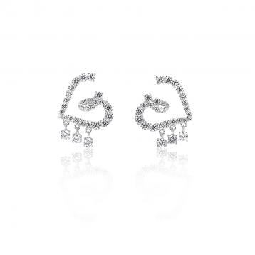 925 Silver Cubic Zirconia Earring