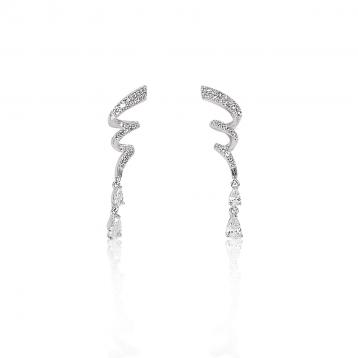925 Silver Cubic Zirconia Earring