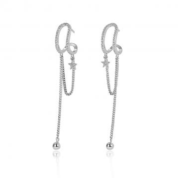 925 Silver Cubic Zirconia Earring